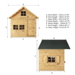 Mercia 7ft X 5ft Swiss Cottage Double Storey Playhouse -Keter Store 13555823 5884949333819589