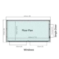 Mercia 8ft X 4ft Premium Shiplap Modular Pent Shed - Including Installation 7 Mercia 8ft X 4ft Premium Shiplap Modular Pent Shed - Including Installation -Keter Store 13555850 9914949338321797