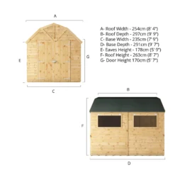 Mercia 10ft X 8ft Premium Shiplap Barn Shed - Including Installation -Keter Store 13555858 2945043868800006