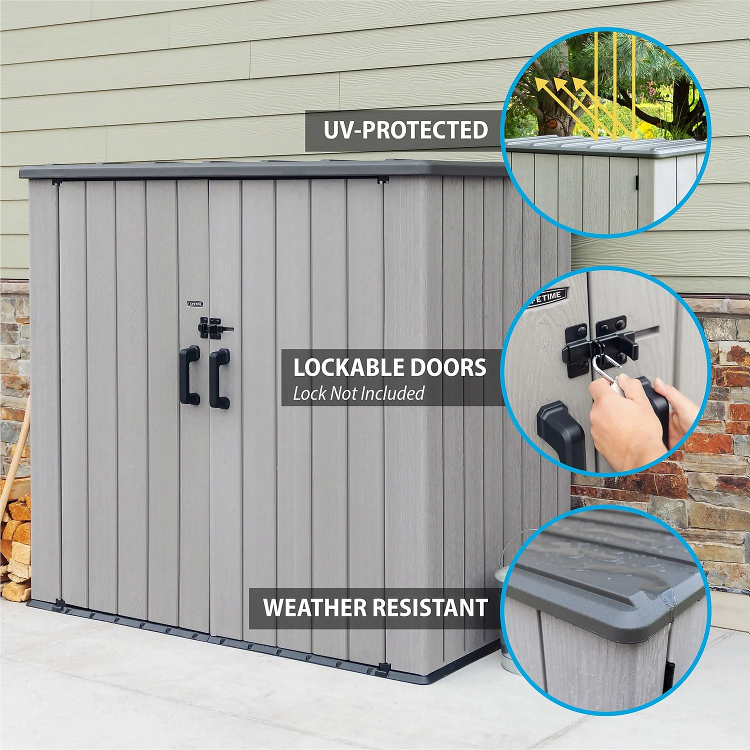 Lifetime Plastic Outdoor Utility Shed Lifetime Plastic Outdoor Utility Shed -Keter Store 13660825 1594949054162466