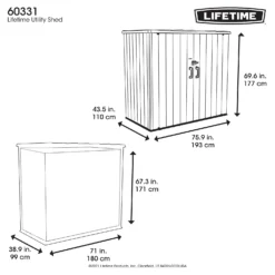 Lifetime Plastic Outdoor Utility Shed 3 Lifetime Plastic Outdoor Utility Shed -Keter Store 13660825 2034949054210748
