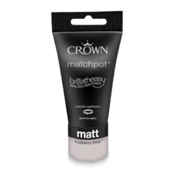 Crown Matt Emulsion Paint Mulberry Mist - Tester 40ml -Keter Store 13806979 1194964049315168