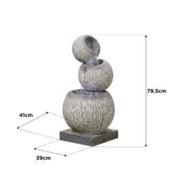 Stylish Fountain Illusion Falls Water Feature With LEDs -Keter Store 13846045 1394978881020436