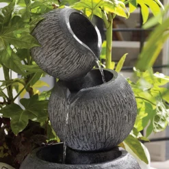 Stylish Fountain Illusion Falls Water Feature With LEDs -Keter Store 13846045 2004962027646098