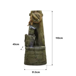 Stylish Fountain Enchanted Well Water Feature With LEDs -Keter Store 13846056 7074962027676998