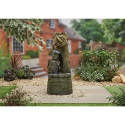 Stylish Fountain Enchanted Well Water Feature With LEDs -Keter Store 13846056 8644962027612351