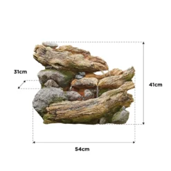 Stylish Fountain Bubbling Brook Water Feature With LEDs -Keter Store 13846059 1884962028336110