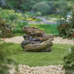 Stylish Fountain Bubbling Brook Water Feature With LEDs -Keter Store 13846059 1994962028178382