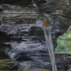 Stylish Fountain Hinoki Springs Water Feature With LEDs -Keter Store 13846067 3834962027928554