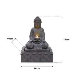 Stylish Fountain Serenity Water Feature With LEDs -Keter Store 13846069 1804978880968461
