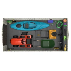 Lifetime 15 X 8ft Rough Cut Dual Entry Outdoor Storage Shed - Installation Included -Keter Store 13911316 3774978028333871