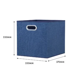 Clever Cube Fabric Insert - Set Of 2 - Steel Blue -Keter Store 13911397 2654981913057490