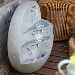 Stylish Fountain Kyoto Falls Garden Water Feature With LEDs 4 Stylish Fountain Kyoto Falls Garden Water Feature With LEDs -Keter Store 13947170 1125005844954733