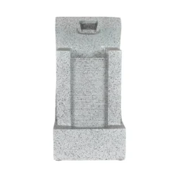 Stylish Fountain Kiso Column Garden Water Feature With LEDs