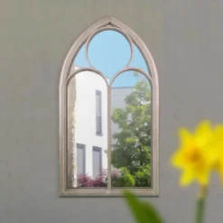MirrorOutlet Somerley Chapel Arch Metal Garden Mirror - 112x61cm -Keter Store 13950555 5464987139112690