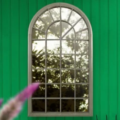 MirrorOutlet Somerley Eden Country Arch Large Metal Garden Mirror - 129x76cm -Keter Store 13950557 1934987139911914