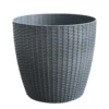 Grey Weave Planter - 28cm