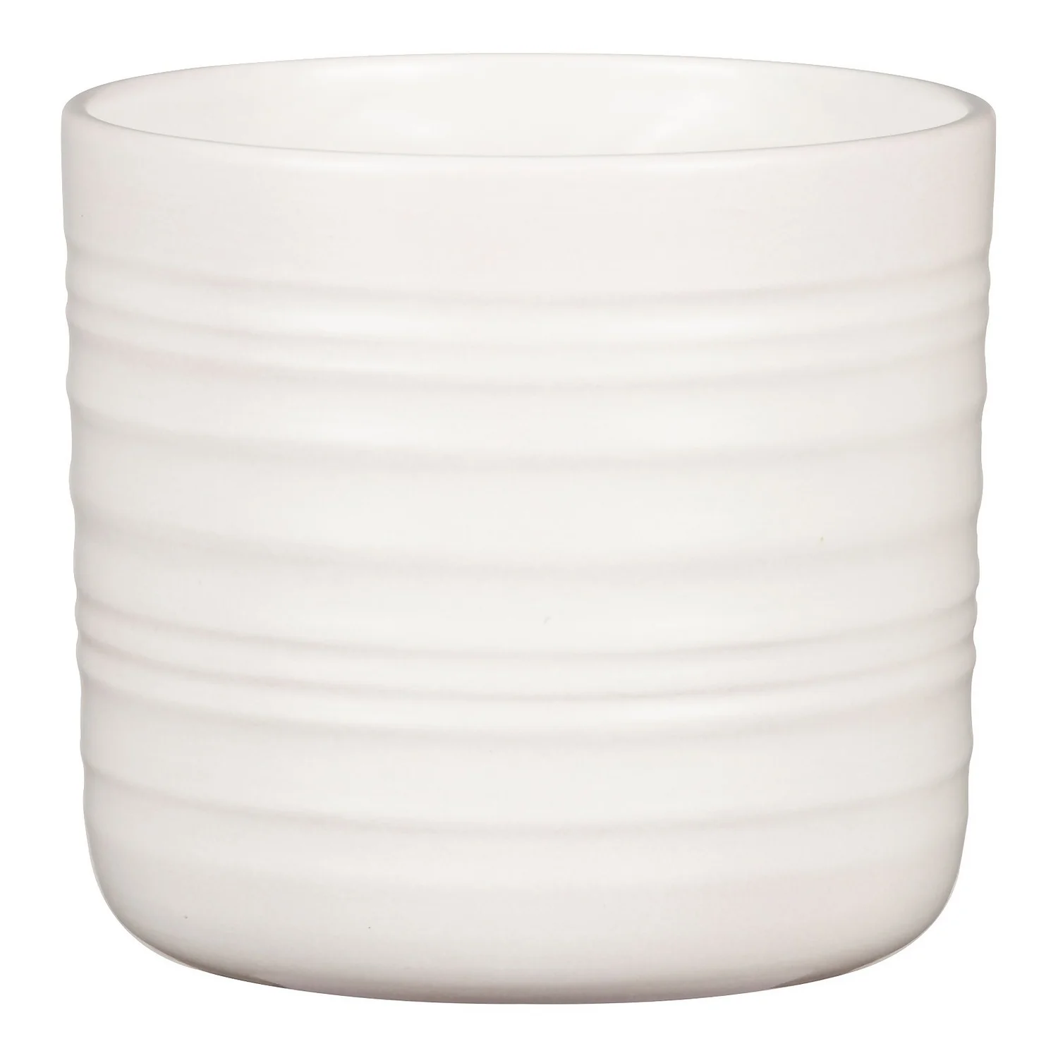 Scheurich Ripple White Indoor Pot - 20cm Scheurich Ripple White Indoor Pot - 20cm -Keter Store 13953260 1814987120087983