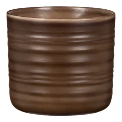 Scheurich Ripple Brown Indoor Pot - 23cm