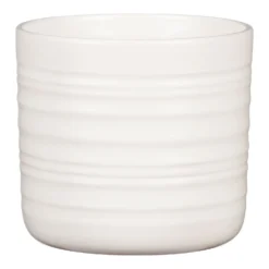 Scheurich Ripple White Indoor Pot - 28cm