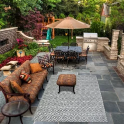 Homebase Outdoor Rug - Grey 160x230cm 2 Homebase Outdoor Rug - Grey 160x230cm -Keter Store 13953337 9194989199353489