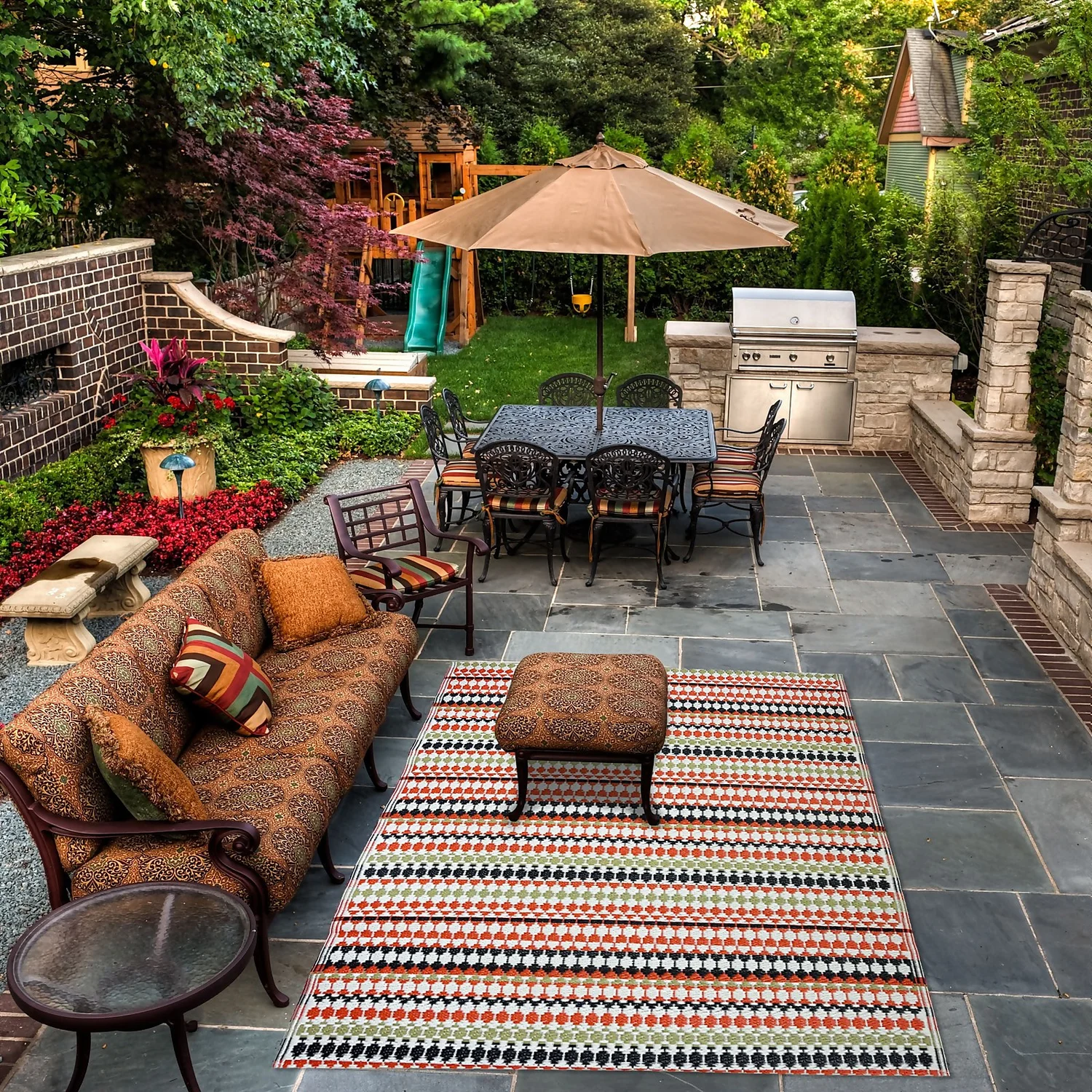 Homebase Outdoor Rug - Bohemian 160x230cm Homebase Outdoor Rug - Bohemian 160x230cm -Keter Store 13953339 1374989199366050