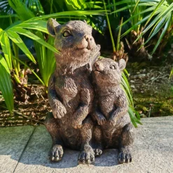 Bronze Look Squirrel Family Garden Ornament -Keter Store 13965954 2035014597262265