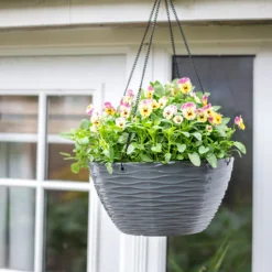 Wave Hanging Basket Charcoal - 35cm -Keter Store 13973619 5855011239782385