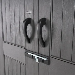 Lifetime 7x7ft Outdoor Storage Shed - Rough-Cut Grey -Keter Store 13997403 1835000055142995