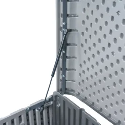 LIFETIME 515L Modern Outdoor Storage Deck Box - Rough-Cut Grey -Keter Store 13997405 1725000055509940