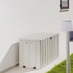 Toomax Bravo Garden Storage Box 270L - Warm Grey -Keter Store 13997481 1325004537305337