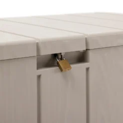 Toomax Bravo Garden Storage Box 270L - Warm Grey -Keter Store 13997481 1505004537275931
