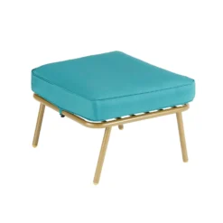 Omari Metal Garden Corner Sofa Set - Teal & Gold -Keter Store 14005699 1405022704726583