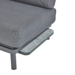 Heba Grey Metal Garden Corner Sofa Set -Keter Store 14005702 4265022704746602