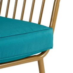 Omari Metal Garden Sofa Set - Teal & Gold 9 Omari Metal Garden Sofa Set - Teal & Gold -Keter Store 14005703 6735022638292255