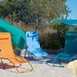 Siesta Sun Lounger - Blue -Keter Store 14005768 2005022687297003