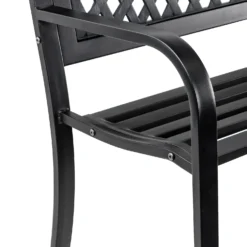 Black Steel Garden Bench -Keter Store 14005779 5405018249740746
