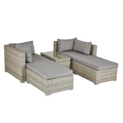 Cairo Grey Rattan Effect Garden Sofa Set -Keter Store 14005786 1105022103051854