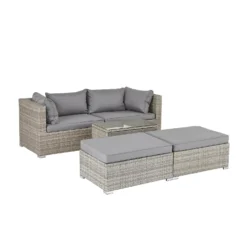 Cairo Grey Rattan Effect Garden Sofa Set -Keter Store 14005786 2075022102996918