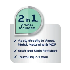 Dulux Simply Refresh Multi Surface Eggshell Paint Polished Pebble - 750ml 3 Dulux Simply Refresh Multi Surface Eggshell Paint Polished Pebble - 750ml -Keter Store 14272816 2025036402656839