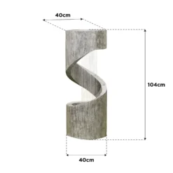 Stylish Fountain Spiral Showers Water Feature With LEDs -Keter Store 14519354 4325047822566918