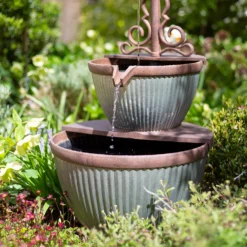 Stylish Fountain Irondale Pours Water Feature -Keter Store 14519355 1765050878719931