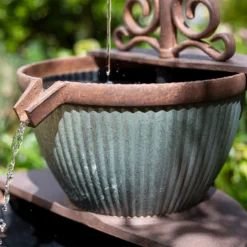 Stylish Fountain Irondale Pours Water Feature -Keter Store 14519355 1825050878547047