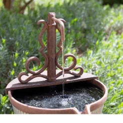 Stylish Fountain Irondale Pours Water Feature -Keter Store 14519355 5005050878676728