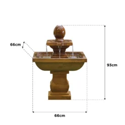 Stylish Fountain Odyssey Water Feature With LEDs -Keter Store 14519360 1335047822692282
