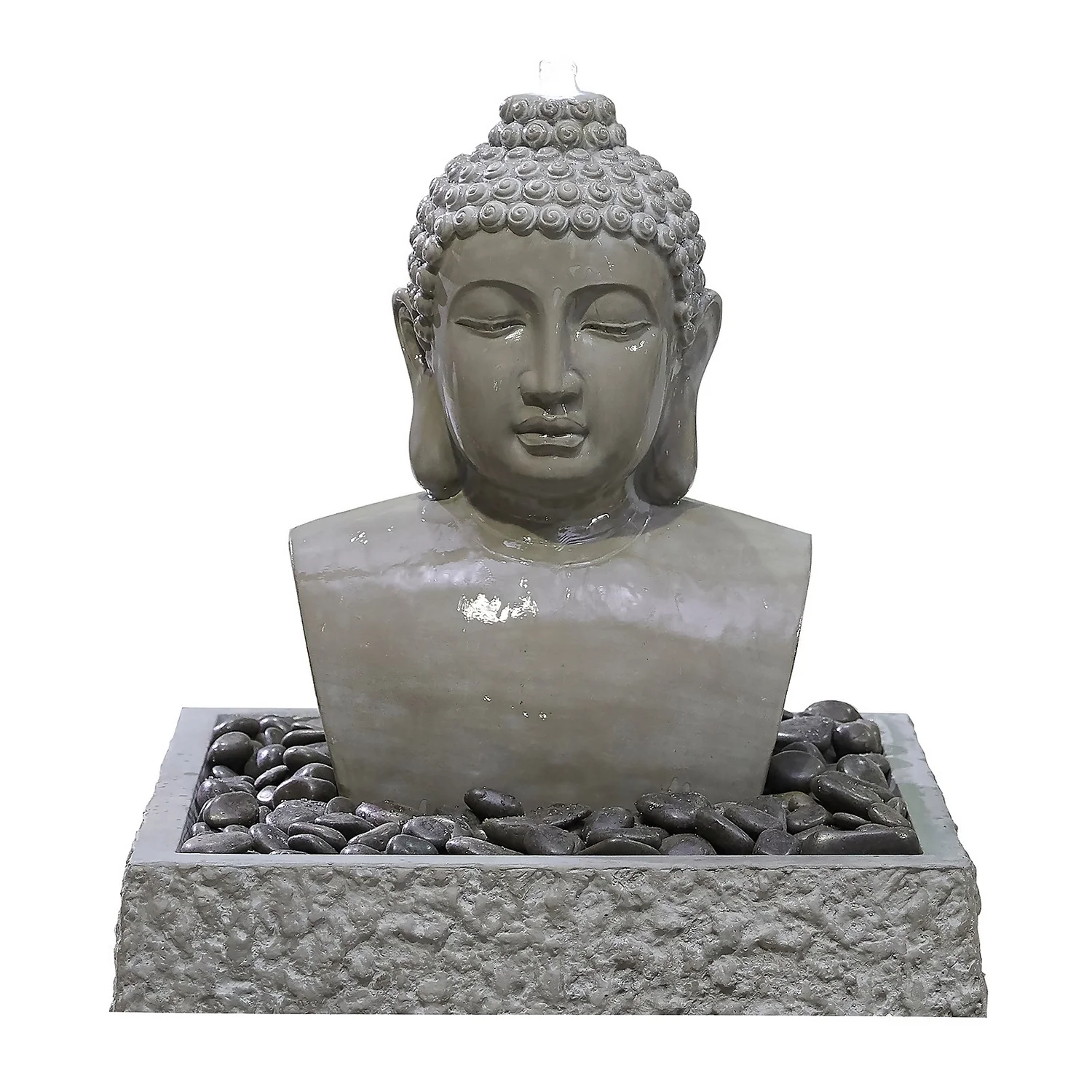 Stylish Fountain Lotus Buddha Water Feature with LEDs Stylish Fountain Lotus Buddha Water Feature With LEDs -Keter Store 14519362 1795047822495785