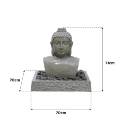 Stylish Fountain Lotus Buddha Water Feature With LEDs 3 Stylish Fountain Lotus Buddha Water Feature With LEDs -Keter Store 14519362 9825047822642530