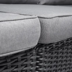 Keter California 2 Seater Outdoor Balcony Garden Furniture Chaise Lounge - Graphite With Grey Cushions 4 Keter California 2 Seater Outdoor Balcony Garden Furniture Chaise Lounge - Graphite With Grey Cushions -Keter Store 14539590 8855041802353971