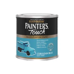Rust-Oleum Painters Touch Matt Paint Cerulean Blue - 250ml 3 Rust-Oleum Painters Touch Matt Paint Cerulean Blue - 250ml -Keter Store 14606442 1865053507161141